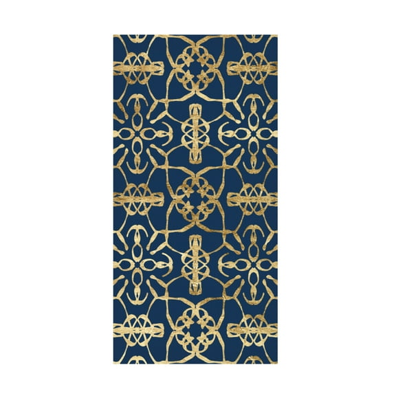 Trademark Fine Art Alonzo Saunders  Motif on Blue X Canvas Wall Art