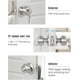 thumbnail image 5 of Door Knobs Interior Keyed Difference Entry Front Bedroom, 5 of 5