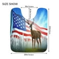 thumbnail image 3 of Toilet Rug U-Shaped Bathroom Rugs Non-Slip Soft Plush Machine Washable Contour Bath Mat Deer and American Flag 24x20, 3 of 9