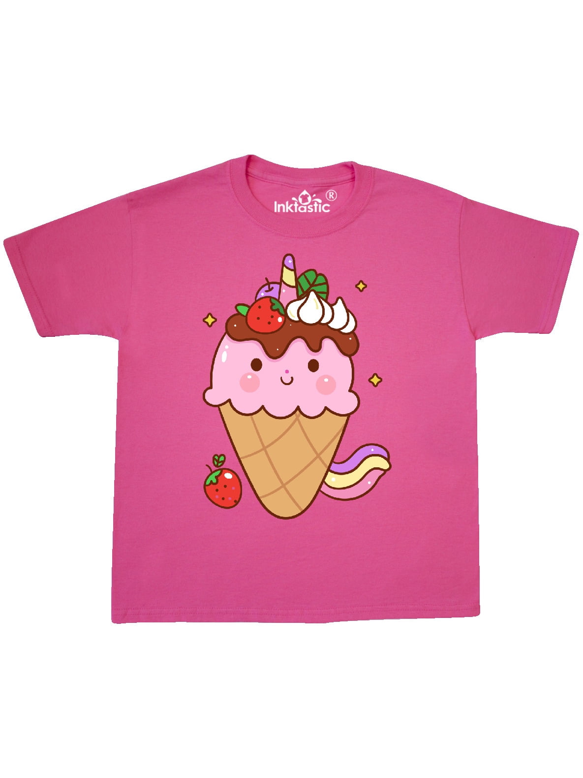 Kawaii Ice Cream Cone Youth TShirt