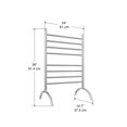 thumbnail image 4 of Ancona Essentia 8-Bar Autoportant Chauffe-Serviettes en Acier Inoxydable Brossé, 4 of 4