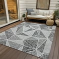 thumbnail image 6 of Addison Rugs Chantille Indoor/Outdoor Transitional Geometric Pewter Washable Rectangle Rug, 9' x 12', 6 of 6
