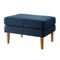 thumbnail image 2 of Convenience Concepts Designs4Comfort Marlow Mid Century Ottoman Blue Fabric, 2 of 3