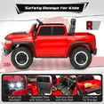 thumbnail image 6 of RAM 1500 24V Powered Ride on Cars for Kids, Extra large Real 2 Seat Ride on Toys with Remote Control, LED Light, MP3 Player, Electric Vehicles Ride on Truck for Boys Girls Gifts, Red, 6 of 10