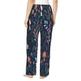 thumbnail image 2 of Bixox Women's Colorful Flowers Patterned Pajama Pants Loungewear, 2 of 5