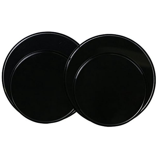 Round Electric Stovetop Burner Cover Set of 4, Black