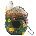 thumbnail image 1 of Comedero para pájaros de resina para exteriores, ideal para patio, jardín y decoración., 1 of 14