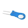 thumbnail image 4 of Uxcell Golf Divot Tool, 2 Pack of Foldable Repair Fork with Button Ball Marker Training Accessory for Golf Sport , Blue, 4 of 6