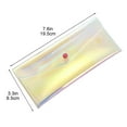 thumbnail image 3 of PEONAVET Clear Pencil Pouch Plastic Pencil Bag Large Capacity Zipper Storage Bag Exam Special Portable Pencil Bag Stationery Bag(Yellow), 3 of 5