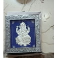 thumbnail image 4 of GoldGiftIdeas Pure 999 Silver Ganesha Photo Frame for Home, Ganpati Frame for Gift, Lord Ganesha Idol for Pooja Room, Occasional Return Gift (Pack of 5), 4 of 5