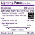 thumbnail image 5 of Philips Smart LED 60-Watt A19 General Purpose Light Bulb, Frosted Color & Tunable White, Dimmable, E26 Medium Base (1-Pack), 5 of 10