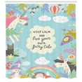 thumbnail image 3 of Ambesonne Saying Shower Curtain, Keep Calm, 69"Wx84"L, Multicolor, 3 of 3