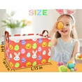 thumbnail image 5 of MYFLOCY Rectangle Empty Easter Baskets Boy Large Toy Storage Bin Girls collapsible Hamper Waterproof Canvas Box, 5 of 7