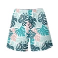 thumbnail image 4 of Binienty Men's Board Shorts Swim Trunks With Tropical Leaf Print - Quick Dry for Beach Swimming and Summer Vacation, 4 of 5