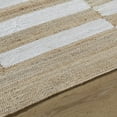 thumbnail image 5 of Hauteloom Soren Jute Living Room, Bedroom Area Rug - Traditional, Transitional - Light Silver, Tan, Ash - 18" Sample, 5 of 6