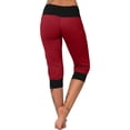 thumbnail image 4 of Frostluinai Capri Leggings for Women Mid Waisted Drawstring Soft Workout Capris with Pockets Plus Size Color Block Sweatpants, 4 of 7