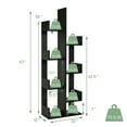 thumbnail image 2 of Gymax 8-Shelf Bookcase Modern Tree Bookshelf Storage Decor Freestanding Black, 2 of 10