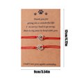 thumbnail image 3 of Qaailabf Pet Memorial Nylon Rope Bracelets with Alloy Claw Print Charm, Adjustable Size, Multicolor, Set of 2, 3 of 7