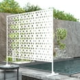thumbnail image 5 of Lirago Rhomb Decorative Screen White 76"H x 47.2"L x 15.9"W, 5 of 6
