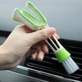 thumbnail image 4 of Laklulu Nuevo DIY Coche Plástico Aire Acondicionado Limpieza Viento Persianas Cepillo Doble Extremo para Serie Parte Accesorios Instrumentación Limpieza de Polvo, 4 of 5