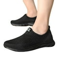thumbnail image 4 of Siilsaa Casual Sneakers for Women Scrunch Back Slip-On Sneaker Wide Width Available Black,10, 4 of 5