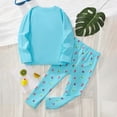 thumbnail image 4 of Toddler Pajamas Graphic Pajamas Crewneck Long Sleeve Soft Cozy Sleepwear Girls 3-4 Years Pajamas, 4 of 9