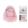 thumbnail image 2 of oshhnii Cat Bed Semi Enclosed Pet Cat Nest Kitty Warm Cozy Non Slip Bottom Puppy Potable Pink L, 2 of 9