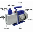 thumbnail image 2 of 2-Stage 7 CFM Vacuum Pump High Performance Rotary Vane Vacuum Pump 110V 1720r/min, 2 of 17