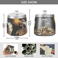 thumbnail image 2 of Yayeee Ashtray with Lid for Cigarette Smokeless Stainless Steel Home Ash Holder, Colorful Skeleton with Cloud, 2 of 7