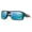 Matte Black/Prizm Deep Water Polarized, variant on Oakley Double Edge Sunglasses, Rectangular Performance Eyeglasses, Size 66, Matte Black/Dark Grey