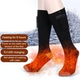 thumbnail image 1 of Calcetines térmicos eléctricos unisex Calcetines eléctricos transpirables para ciclismo de esquí de invierno, 1 of 8