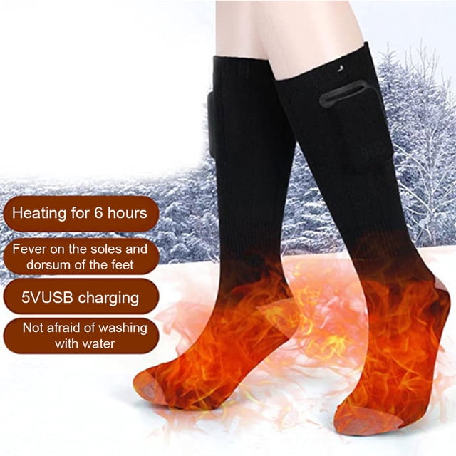 Calcetines térmicos eléctricos unisex Calcetines eléctricos transpirables para ciclismo de esquí de invierno
