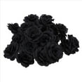 thumbnail image 2 of 160 Piezas de Flores Artificiales de Seda Rosa Negra para Fiesta, Boda, Casa, Oficina, Jardín, Decoración DIY, 2 of 5