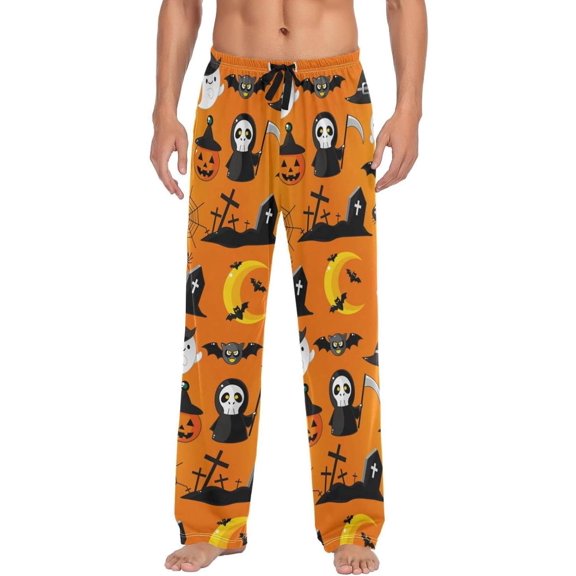 GZHJMY Cartoon Halloween Pajama Pants For Men, Men's Separate Bottoms, Lounge Pants with Pockets, Christmas New Year Birthday Gifts, Large, Christmas New Year Birthday Gifts, Large