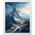 thumbnail image 2 of Maki 20x24 White Modern Wood Framed Wall Art Titled - Majestic Mountains Ii, 2 of 6
