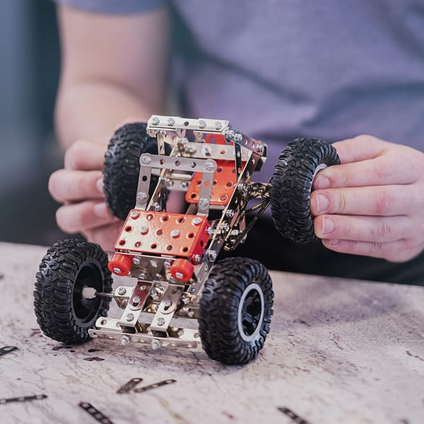 MALUVRIAN Erector Set for Boys Girls Metal Model Kits for Adults Teens and Advanced Kids Stem Toys Build A Car Plane or Excavator Educational Toys Engineering Toys Building Kit Walmart