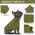 thumbnail image 4 of ZDM Small Dog Pullover Sweater, Cold Weather Cable Knitwear, Classic Turtleneck Thick Warm Clothes for Chihuahua, Bulldog, Dachshund, Pug (Peacock Blue, Small), 4 of 7