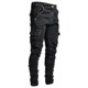 thumbnail image 1 of New 2023 Mens Skinny Cargo Combat Denim Jeans Casual Slim Fit Pants Trousers, 1 of 5