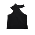 thumbnail image 4 of YHAJDS Womens Tank Tops Solid Color Round Neck Sleeveless Basic Casual Blouse, 4 of 4