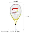 thumbnail image 2 of Junior Tennis Racquet Kids Tennis Racket Aluminum Alloy Tennis Racket Best Starter Kit for Beginner Children Toddler with Shoulder Strap Bag, 2 of 8