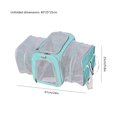 thumbnail image 3 of Bolsa De Transporte De Mascotas Bolsa De Transporte De Mascotas Bolsa de viaje para gatos al aire libre Suministros de transporte de mascotas plegables y expandibles (Azul cielo), 3 of 7