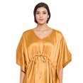 thumbnail image 3 of Oussum Womens Kaftans Satin Long Maxi Dress for Women Adjustable Size Caftans Plus Size Nightwear Evening Gown Beachwear Casual Dresses Online, 3 of 8