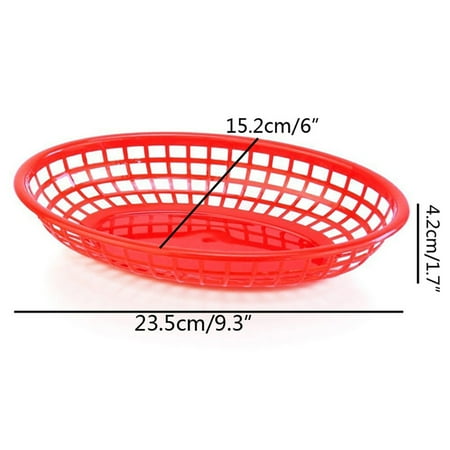 

Yuangui Basketsserving Fast Basketfor Oval Dog Hot Restaurant Tray Liners Reusablefry Supplies Storage Burger Fruit Fries