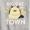 thumbnail image 3 of Luca - Big Cat In Town  - Toddler And Youth Crewneck Fleece Sweatshirt, 3 of 5