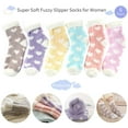 thumbnail image 6 of FOREEMME Women Warm Super Soft Plush Slipper Sock Winter Fluffy Microfiber Crew Socks Casual Home Sleeping Fuzzy Cozy Sock, 6 of 7