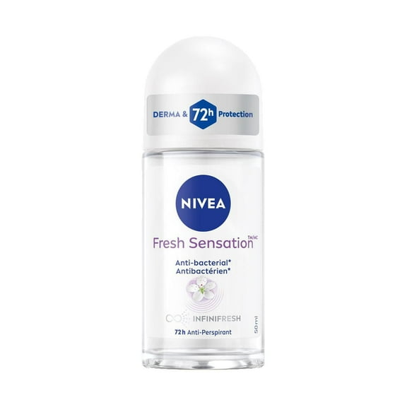 NIVEA Fresh Sensation Roll-On 72-Hr Antiperspirant Deodorant, 50mL