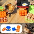 thumbnail image 3 of ziyahi Plastic Egg Container Camping Portable Picnic Holder Kitchen Egg Storage Box 4 Grid Color Random, 3 of 6