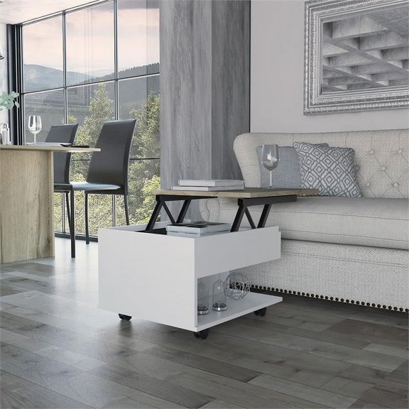 Boahaus Mantua Coffee Table (White-Brown)