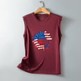 thumbnail image 4 of Chaleco estampado para mujer del Día de la Independencia, blusa de verano para niñas adultas Pompotops  FGAJ13679, 4 of 5
