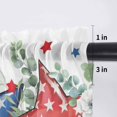 thumbnail image 5 of 4th of July Valance Curtains for Kitchen/Living Room/Bathroom/Bedroom Window, Rod Pocket Small Topper Half Short Window Curtains Voile Sheer Scarf, Blue Red Stars Independence Day Watercolor 42"x12", 5 of 8